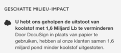 Geschatte milieu-impact