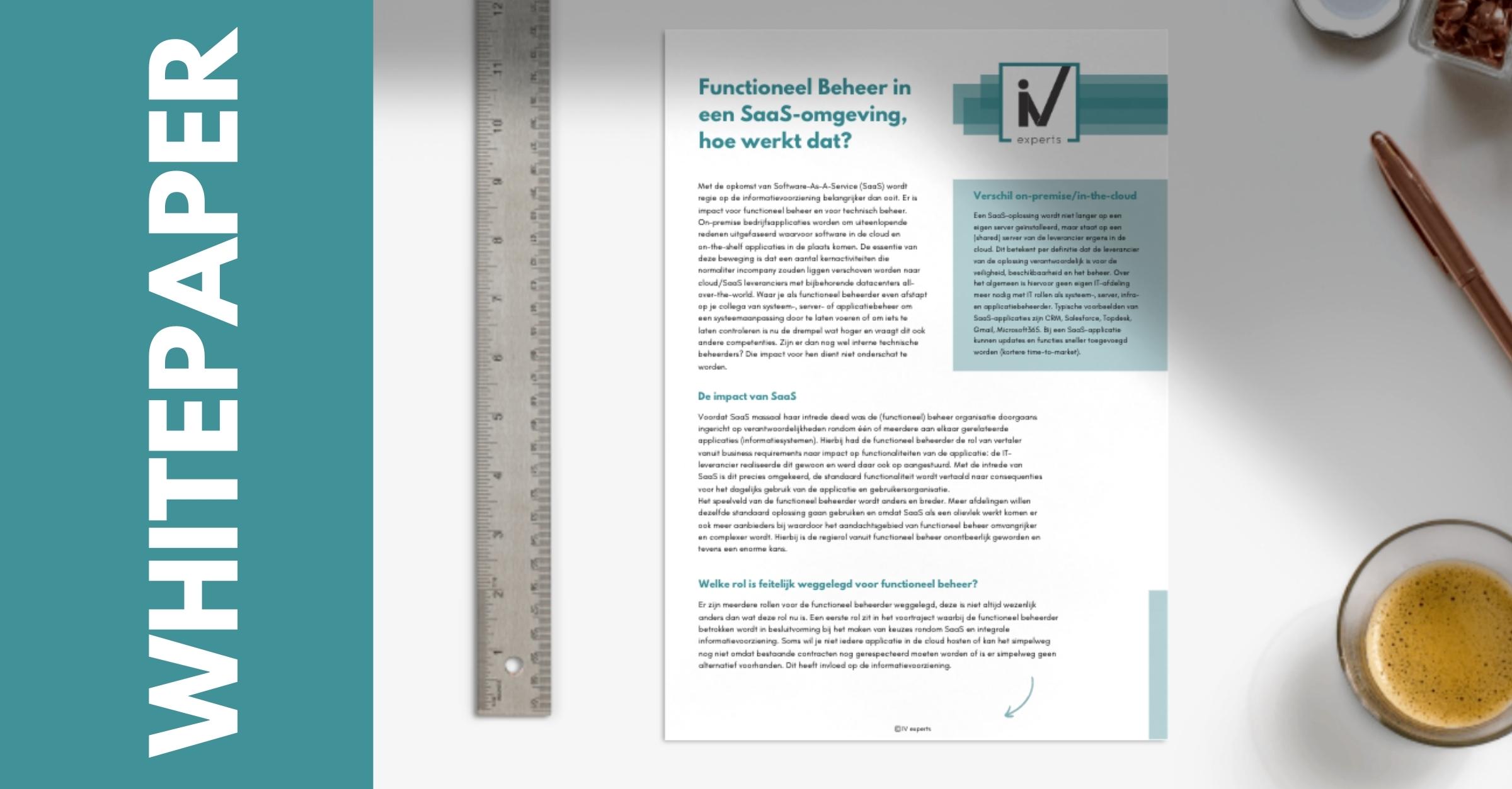 Functioneel beheer in een saas omgeving whitepaper